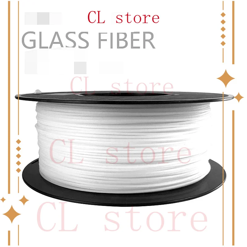 유리 섬유 1.75mm 3mm 고투명성 P-글라스 필라멘트, PC & PETG 복합 3D 프린터 필라멘트, ABS 및 PLA보다 우수