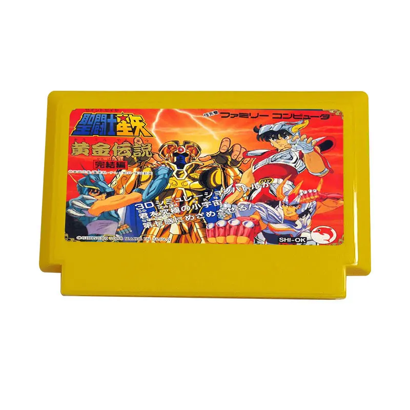 

8-битный игровой картридж Saint-Seiya-Ougon-Densetsu для 60-контактной телевизионной игровой консоли, японская версия