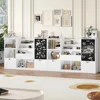 Toy Storage Organizer, Large Toy Organizer and Storage with Chalkboard,Kids Bookshelf and Bookcase with Movable Drawers 5