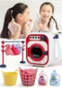 LED lights and music Simulate electric Roller washing machine toy rotatable add water Play house Interactive Toy baby best gift 3