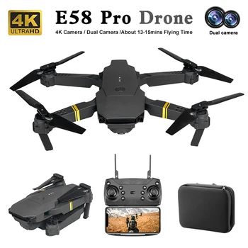 Nuovo E88/E58 Fotografia Aerea Professionale Doppia Fotocamera 4K HD Drone Grandangolo Evitamento Ostacoli RC Quadcopter Giocattoli Regali