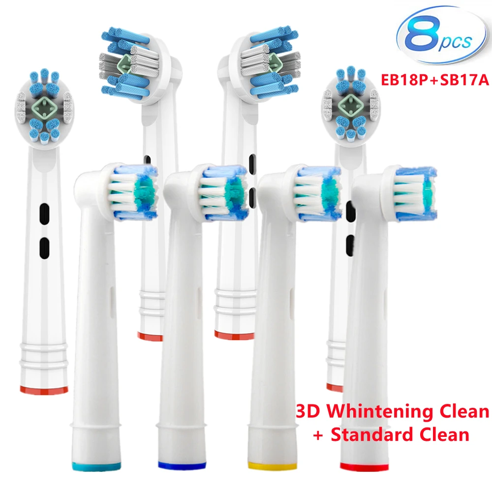 

Сменные головки для зубной щетки Oral B Braun, 8 шт.