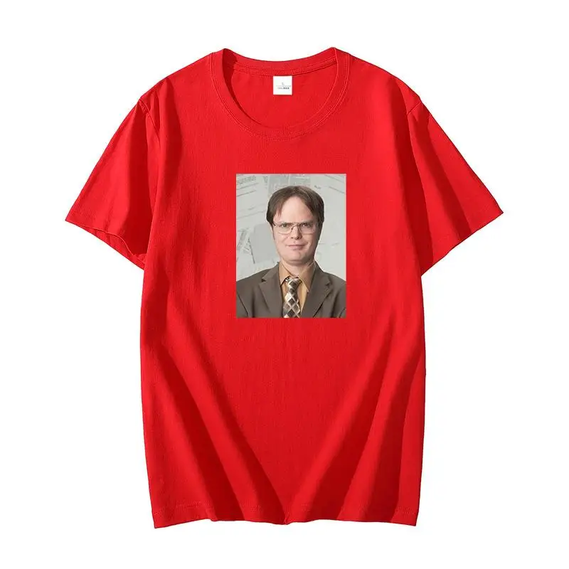

Dwight Schrute The Office Tribute Unisex Oversized t-shirt cotton t shirt for men short sleeve t-shirts Summer Men's clothing