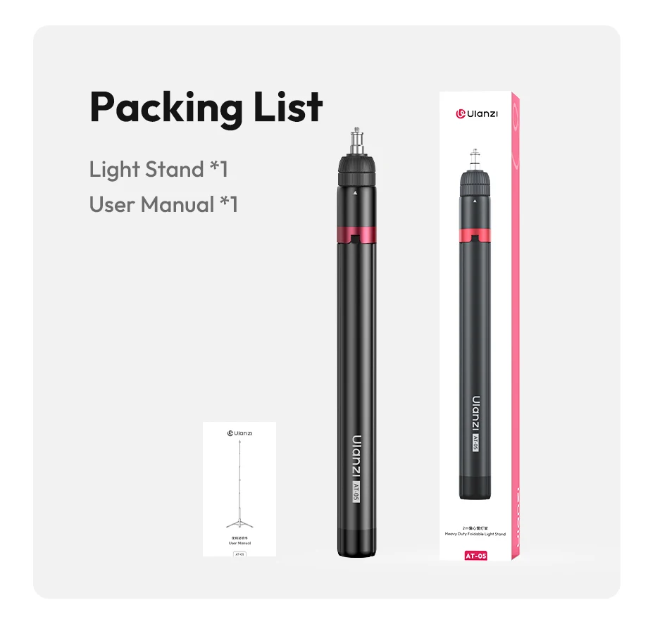 Ulanzi AT-05 2M Heavy Duty Foldable Light Stand description image 11