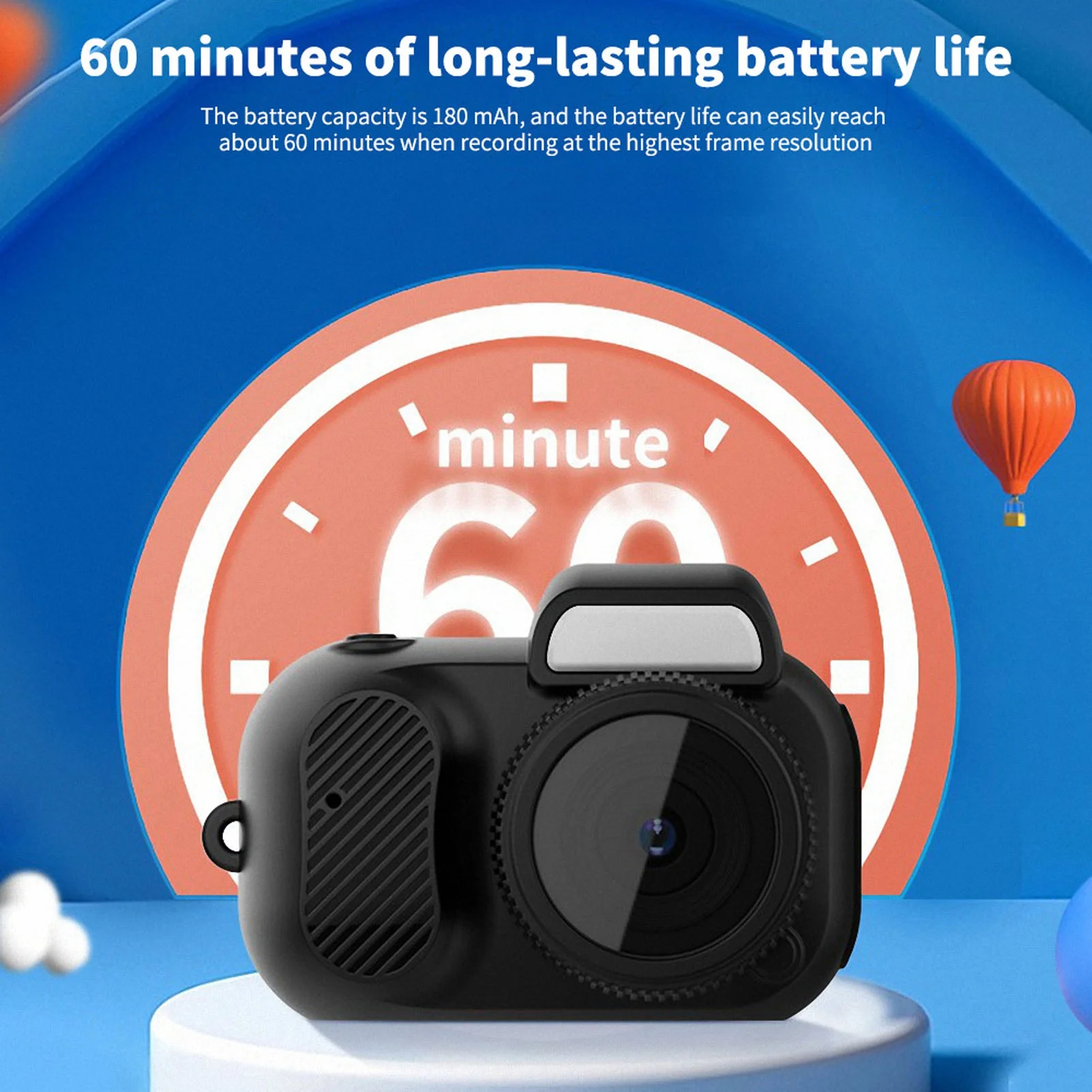 Children Digital Action Camera with 0.96 Inches Screen 1080p Hd Video for Travel Holiday digital camera