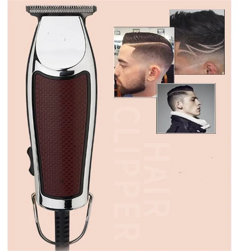 Hair Clipper Professional Corded Electric Trimmer 0.1mm Precision Haircut Machine Barber Salon Style Fade Hairline Shaver Razor 2