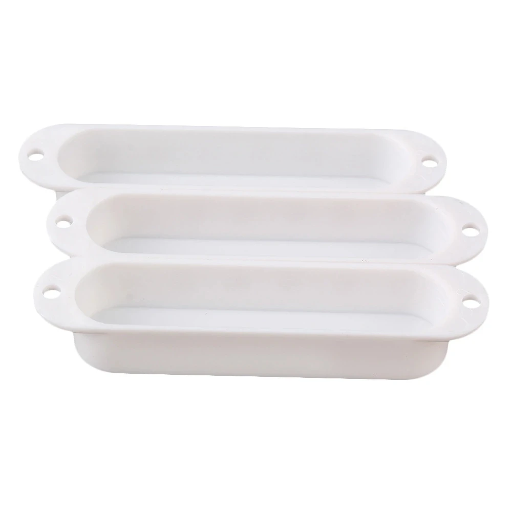 3Pcs Electric Guitar Single Coil Pickups Cover 50/52/52 white