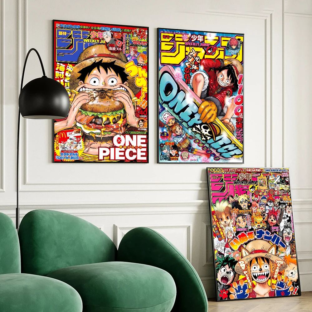 Anime O-One P-Piece Anime Posters Sticky Whitepaper Prints Posters Artwork Kawaii Room Decor anime poster,poster prints