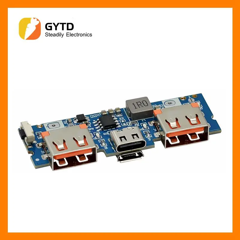 Micro/Type-C Usb 5V 2.4A Dual Usb 18650 Boost Battery Charger Board Accessori Per Power Bank Mobili Per Telefono Fai Da Te