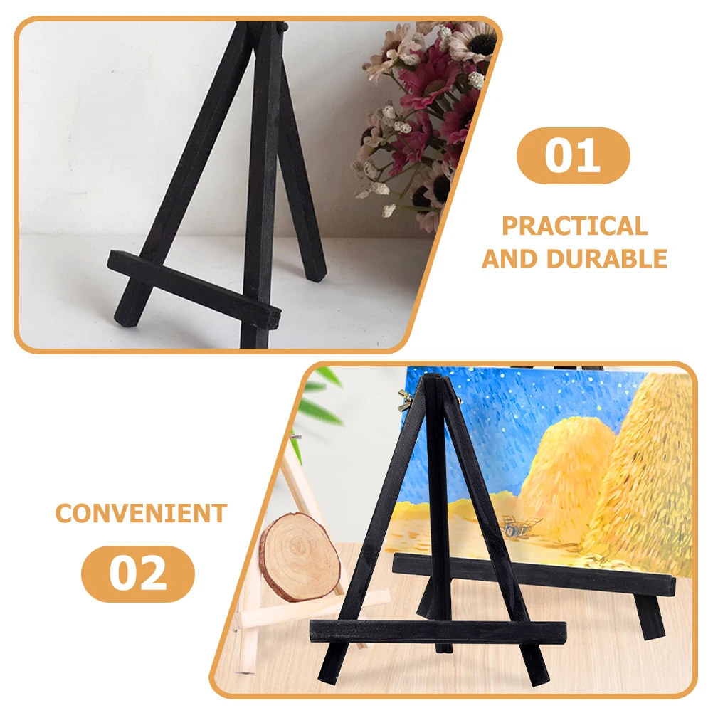 Mini Easel Artist Table Display Wooden Tripod Tabletop Easel Photo Stand Tabletop Display Painting Kids Tripod