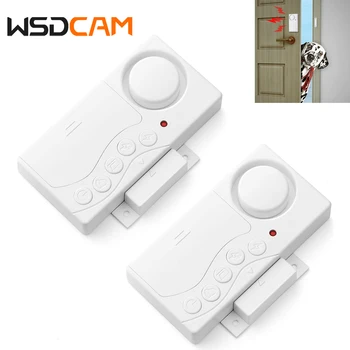 Freezer Door Alarm 2 Pack Wireless Fridge Alarm Door Open Alarm with Delay Loud 108 dB Magnetic Sensor Security Window Alarm 1