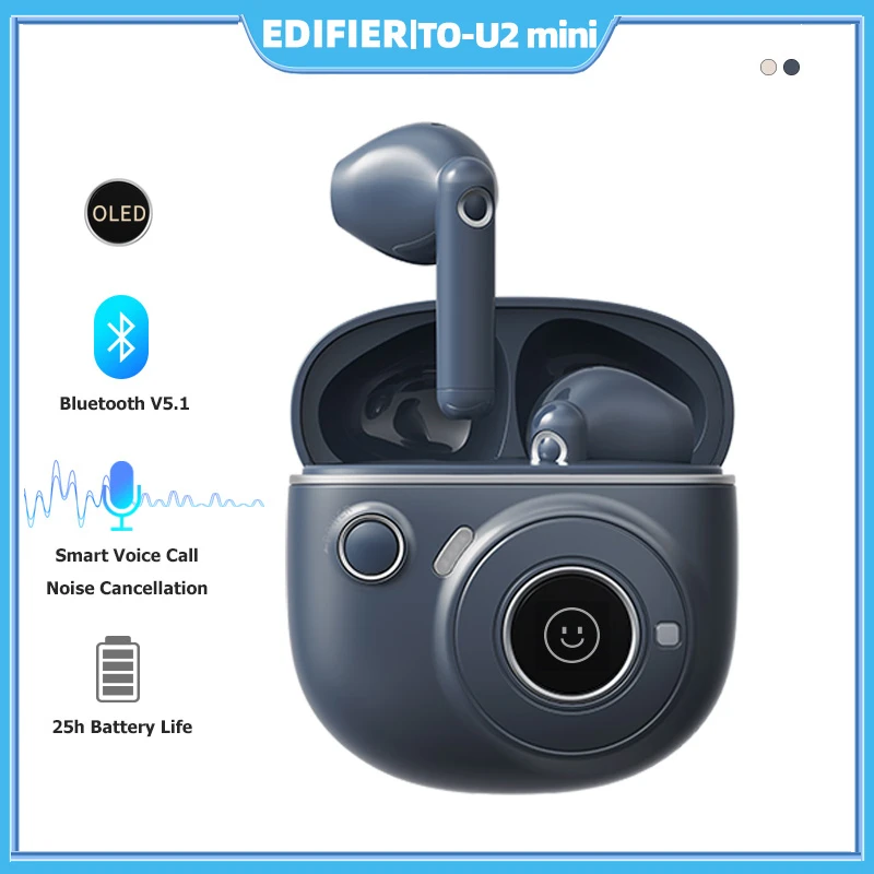 EDIFIER TO-U2 Mini True Wireless Earphones with 13mm dynamic drivers  Available for Android and ISO