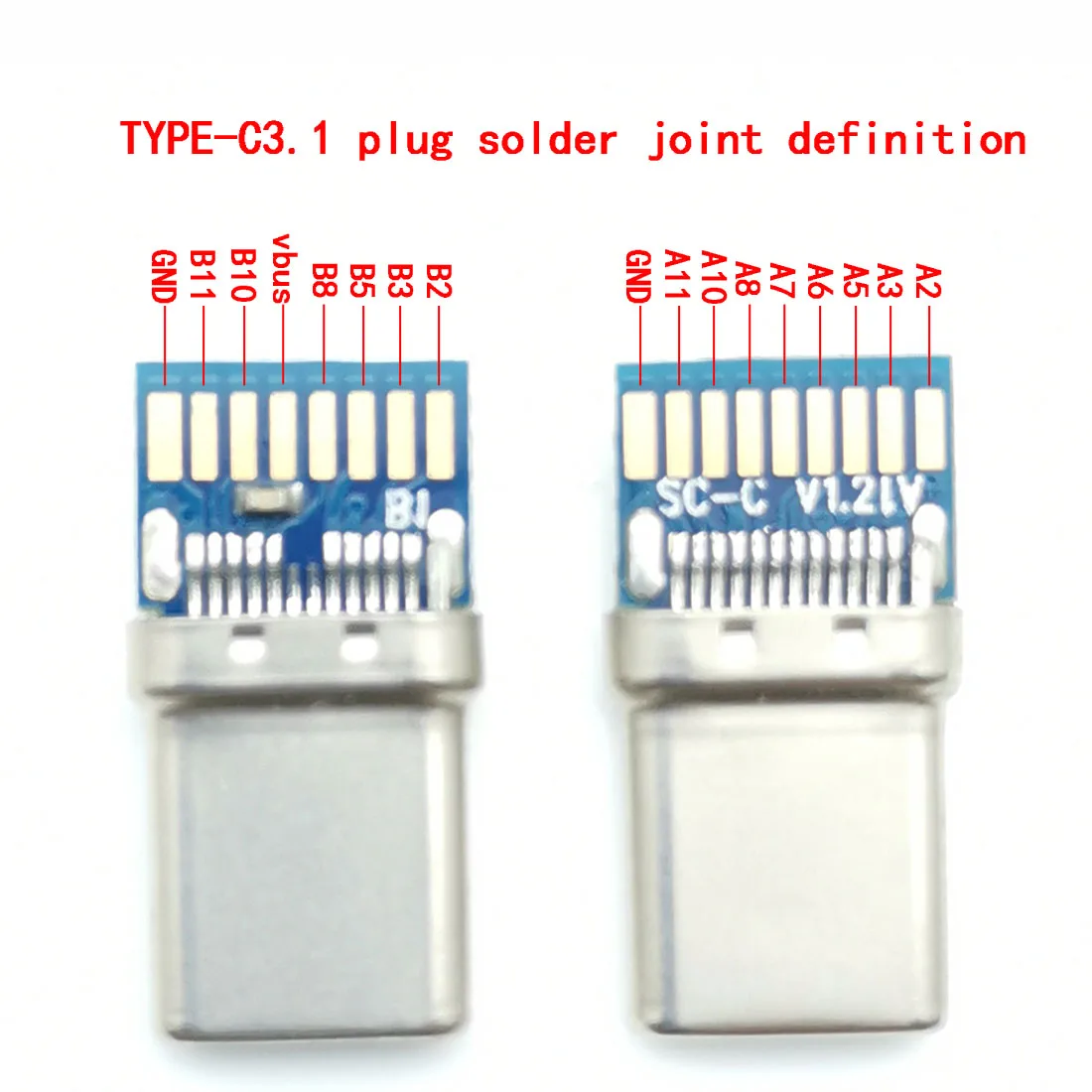 USB 3.1 Typ-C Stecker und Buchse Sub-Ladeschnittstelle 16-poliger 17-poliger Datenübertragungsstecker USB-Patch-Buchse – Detail 12