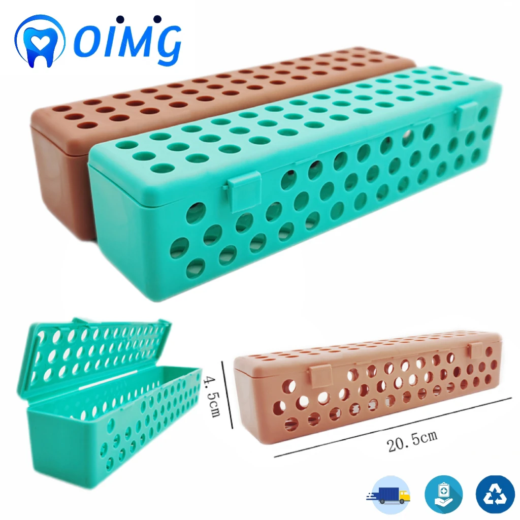 

Autoclavable Surgical Instrument Container Sterilization Green and Brown Box Suitable for Extraction Forceps Dental Pliers