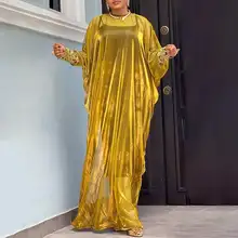 

VONDA Loose Sundress 2022 Women Casual Long Sleeve Maxi Dress Ladies Sexy Perspective Vestidos Crew-Neck Maxi Dresses Oversized