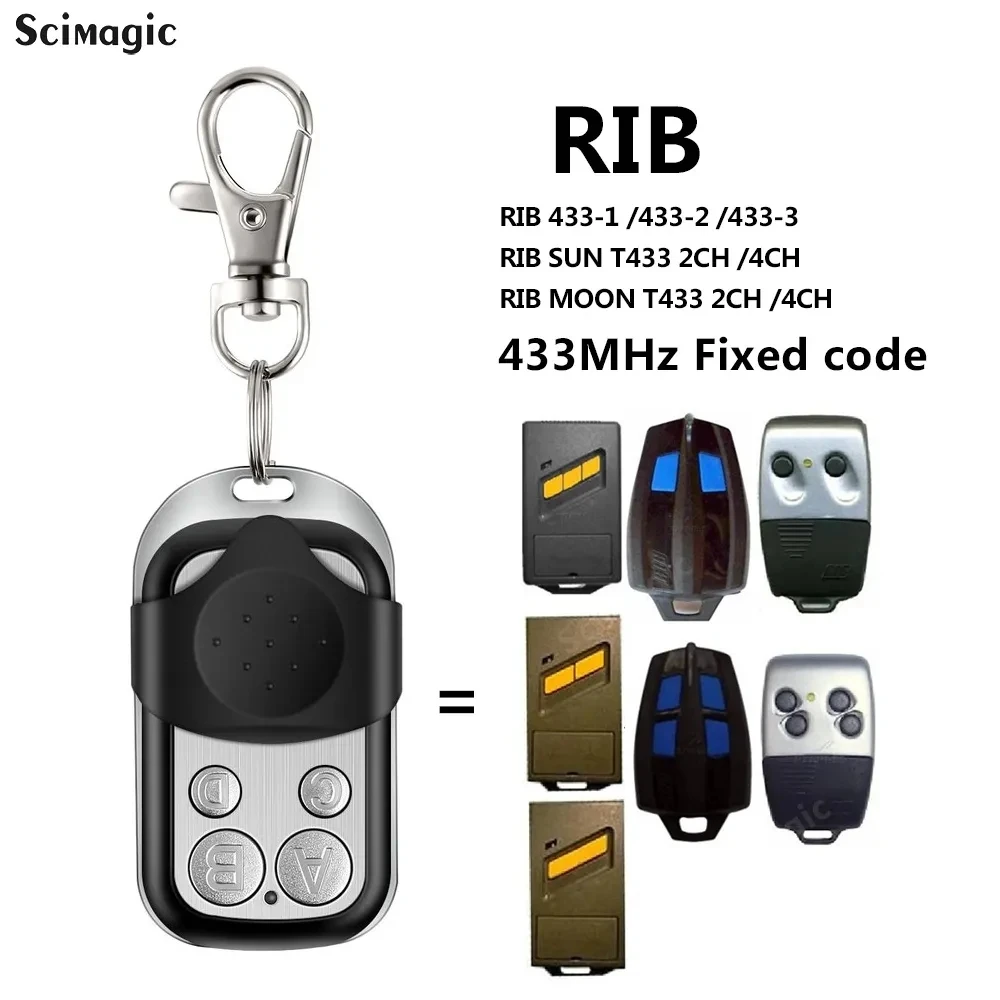 RIB 차고 문짝 리모컨 복사기, SUN T433-2CH T433-4CH RIB MOON T433-2CH T433-4CH 433-1 433-2 433MHz 고정 코드