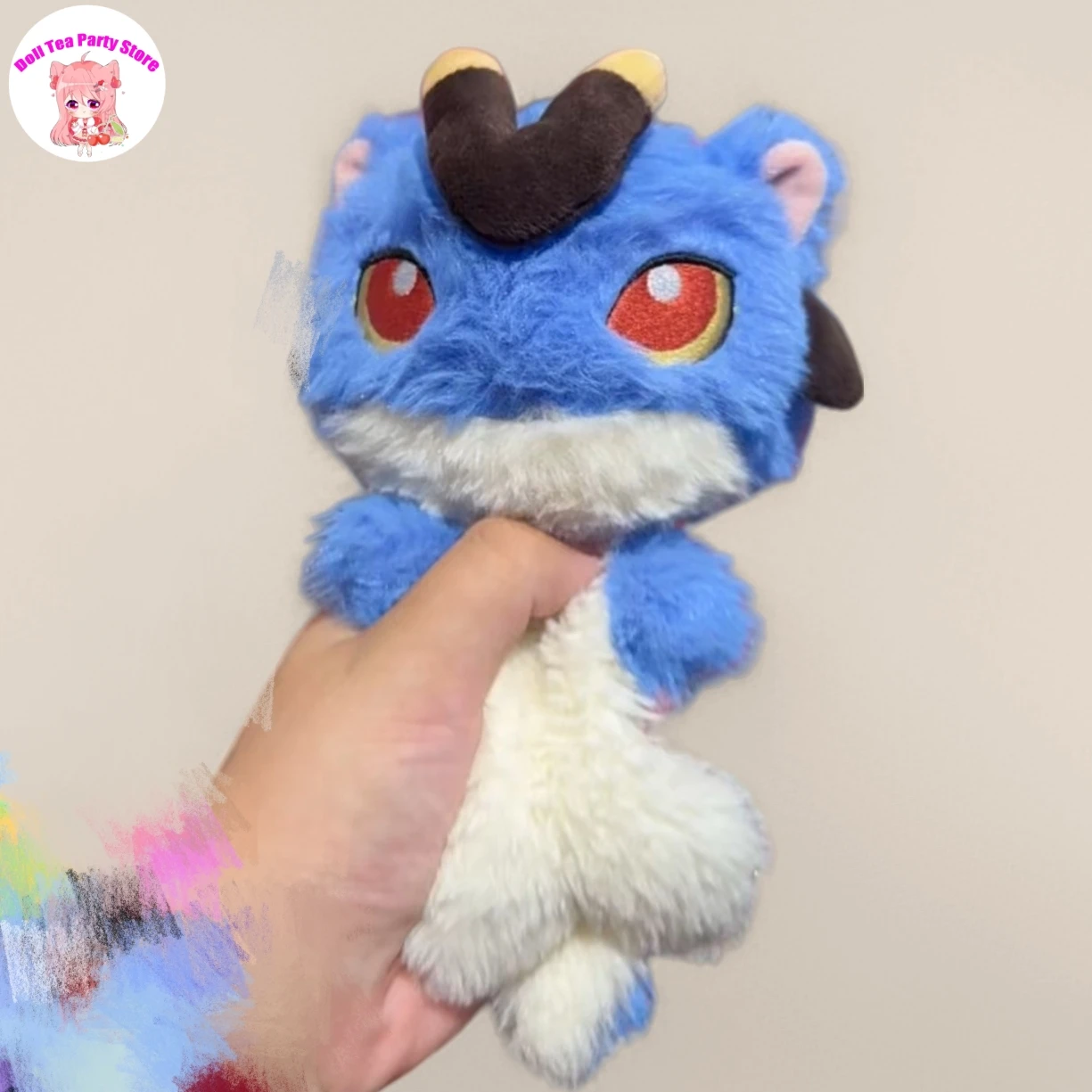 게임 원신 임팩트 두린 작은 용 플러시 인형 마스코트 코스프레 애니메이션 귀여운 플러시 키 체인 펜던트 가방 장식 크리스마스 선물