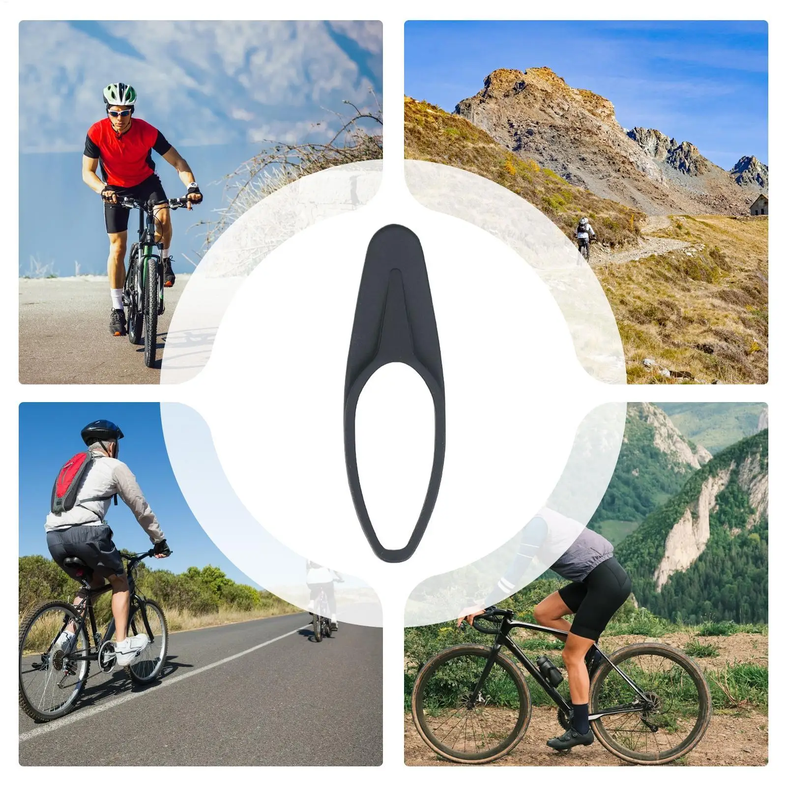 Fahrrad-Sattelstützenschutz aus Silikon, kratzfest, Staubschutz, langlebig, flexibel, für Rennrad, Mountainbike, Sitzrohr, wasserdichter Ring – Detail 5