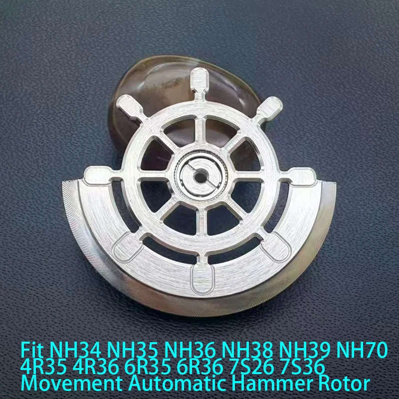 Customized Automatic Hammer Rose Gold Black Blue Silver Gold Watch Rotor Parts