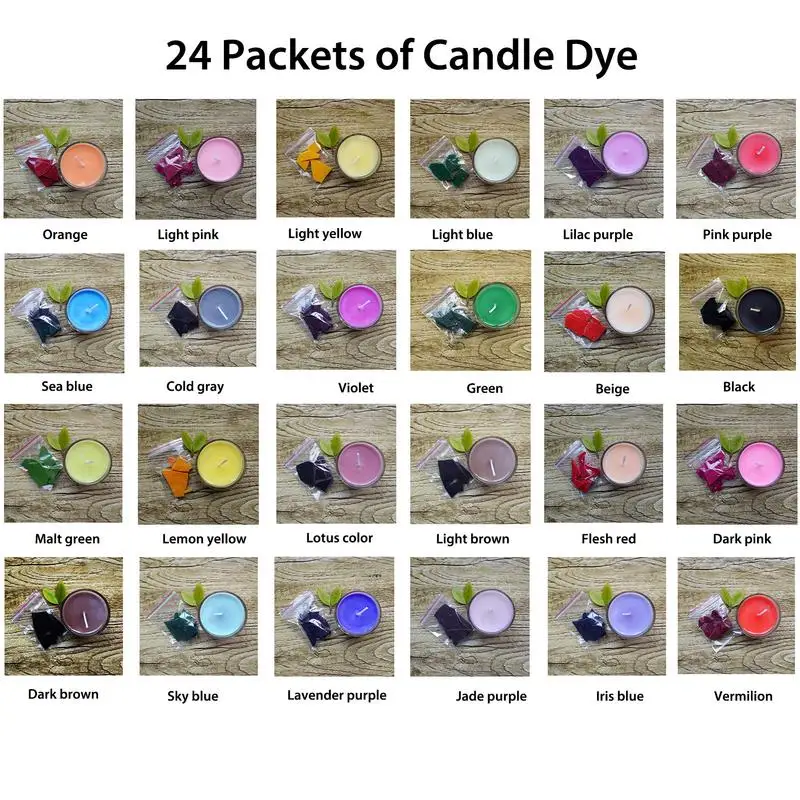 Soy Wax Dyes Candle Wax Dye For Soy Candle Making 24 Color Mixing