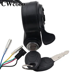E - Bike Speed Control Handlebar with LCD Display & Thumb Throttle Grip (No display)