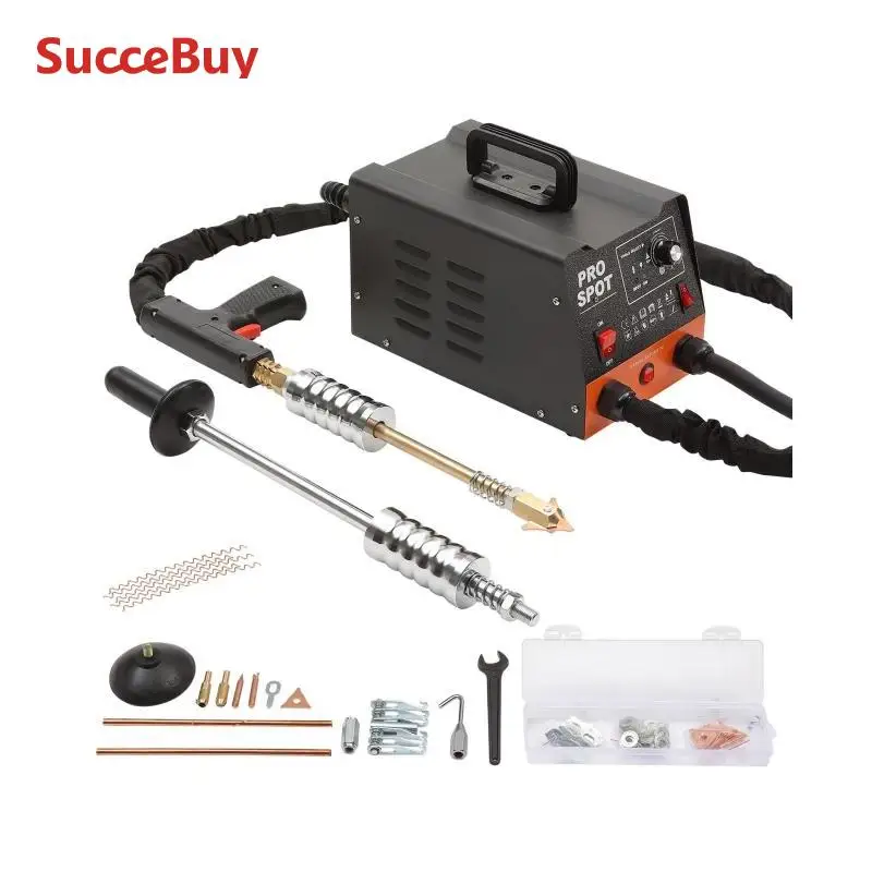 Stud Welder dent repair kit SucceBuy Stud Welder Dent Repair Kit 3KW Spot Welder Auto Body Spot Welding Dent Puller Machine Welding Accessories