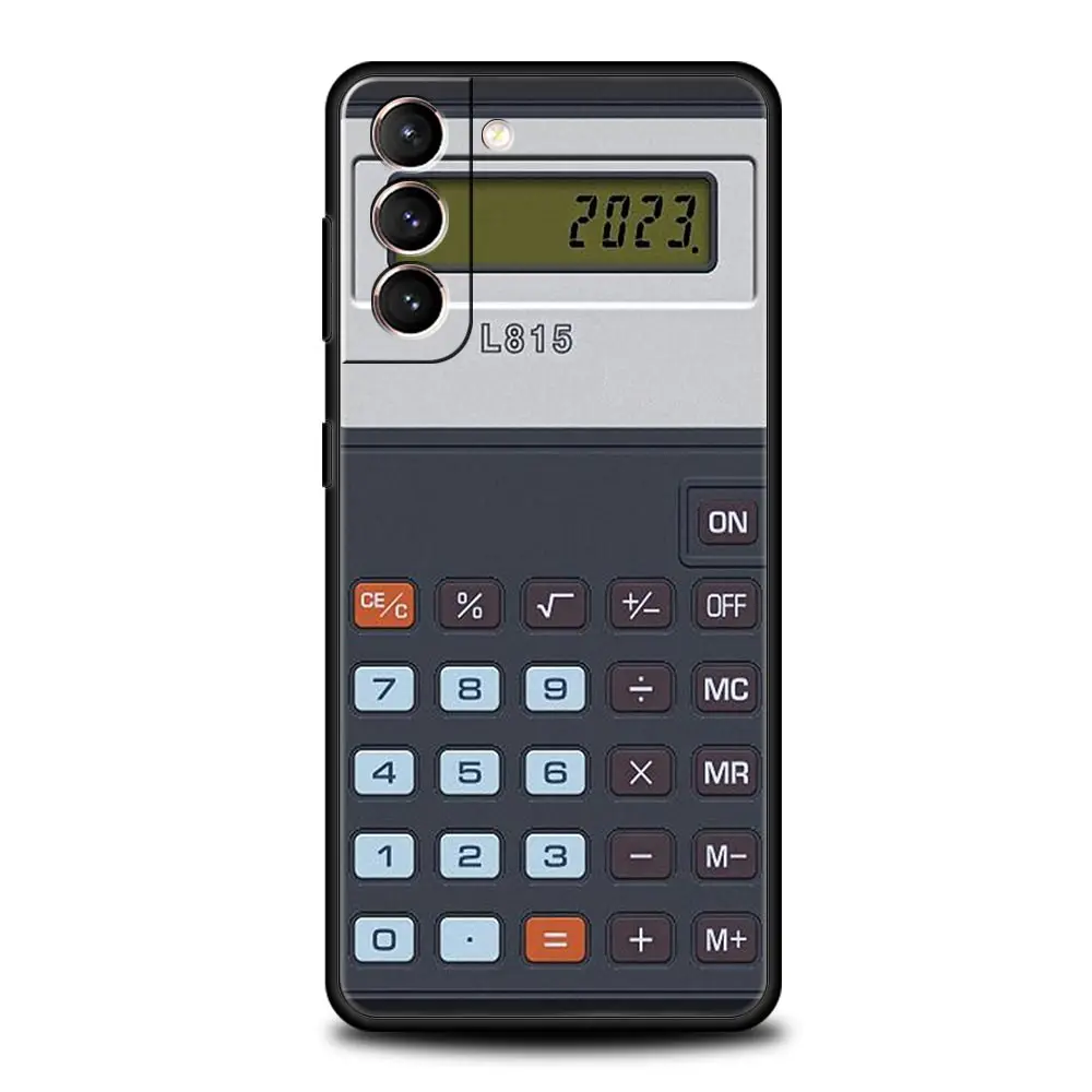 Vintage Calculator Design Soft TPU Phone Case Cover