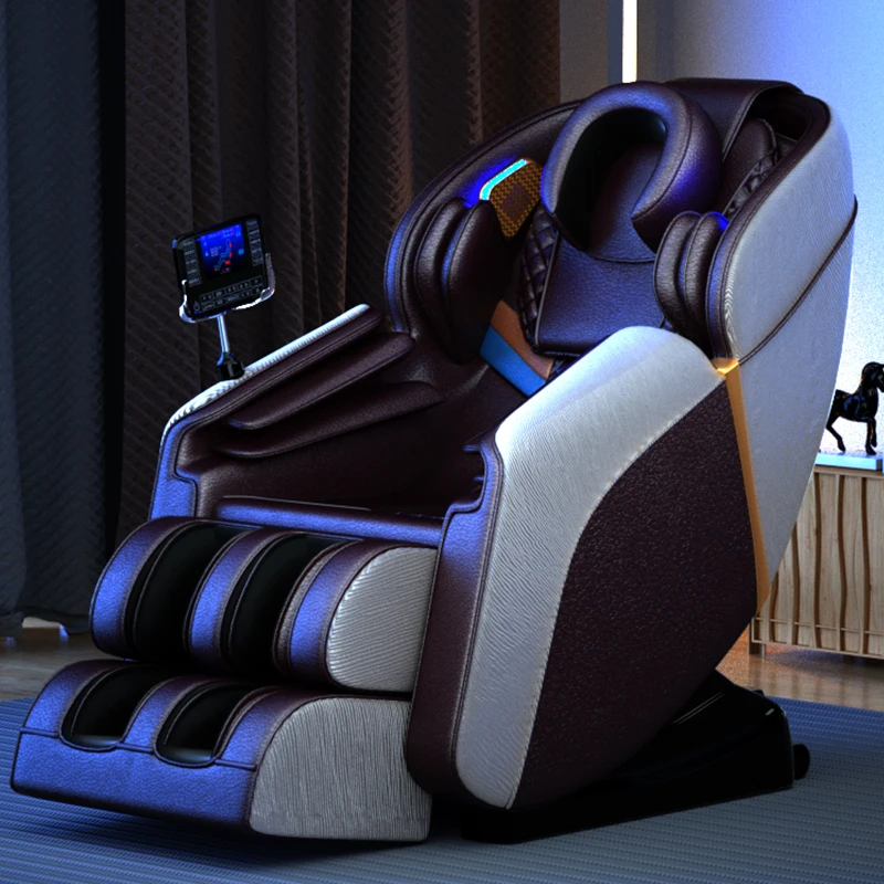 Best Zero Gravity Electric 3D 4D 8D SL Track Salon Massage Chair Bed Full Body 6