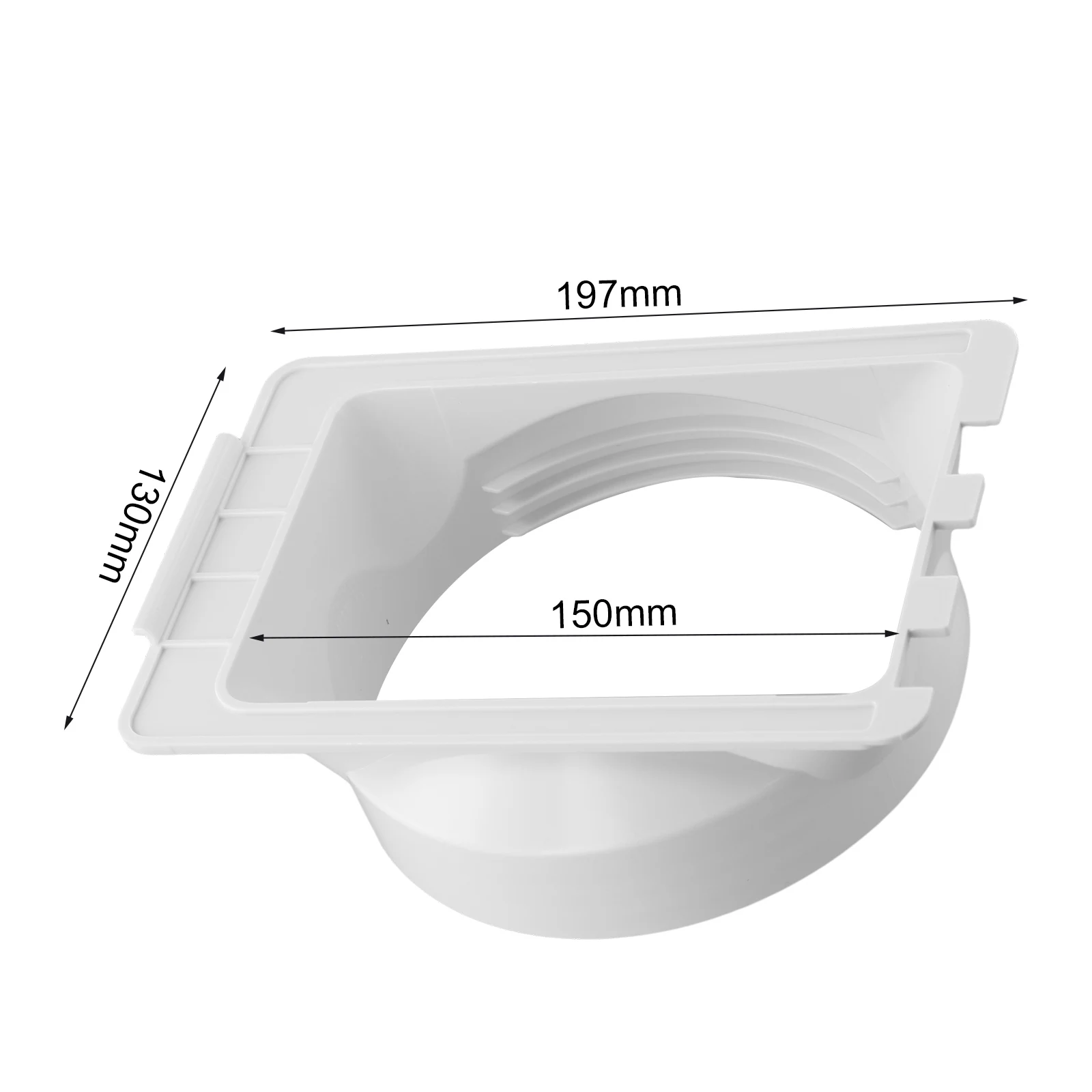 Connecteur de tuyau d'échappement de Ventilation climatiseur Mobile ABS Cm adaptateur de conduit connecteur de tuyau d'échappement climatiseur Mobile 1