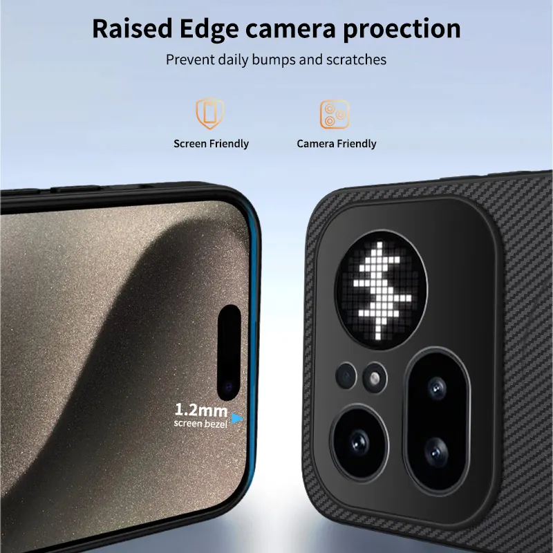 Carbon Fiber Textured Magnetic Phone Case