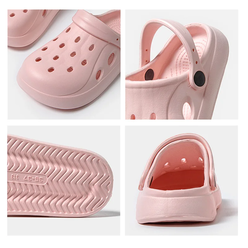 Women Clogs Summer Women Sandals Thick Bottom Home Slides Soft EVA Dry Wedges Platform Garden Shoes Beach Sandals Home Slippers 4