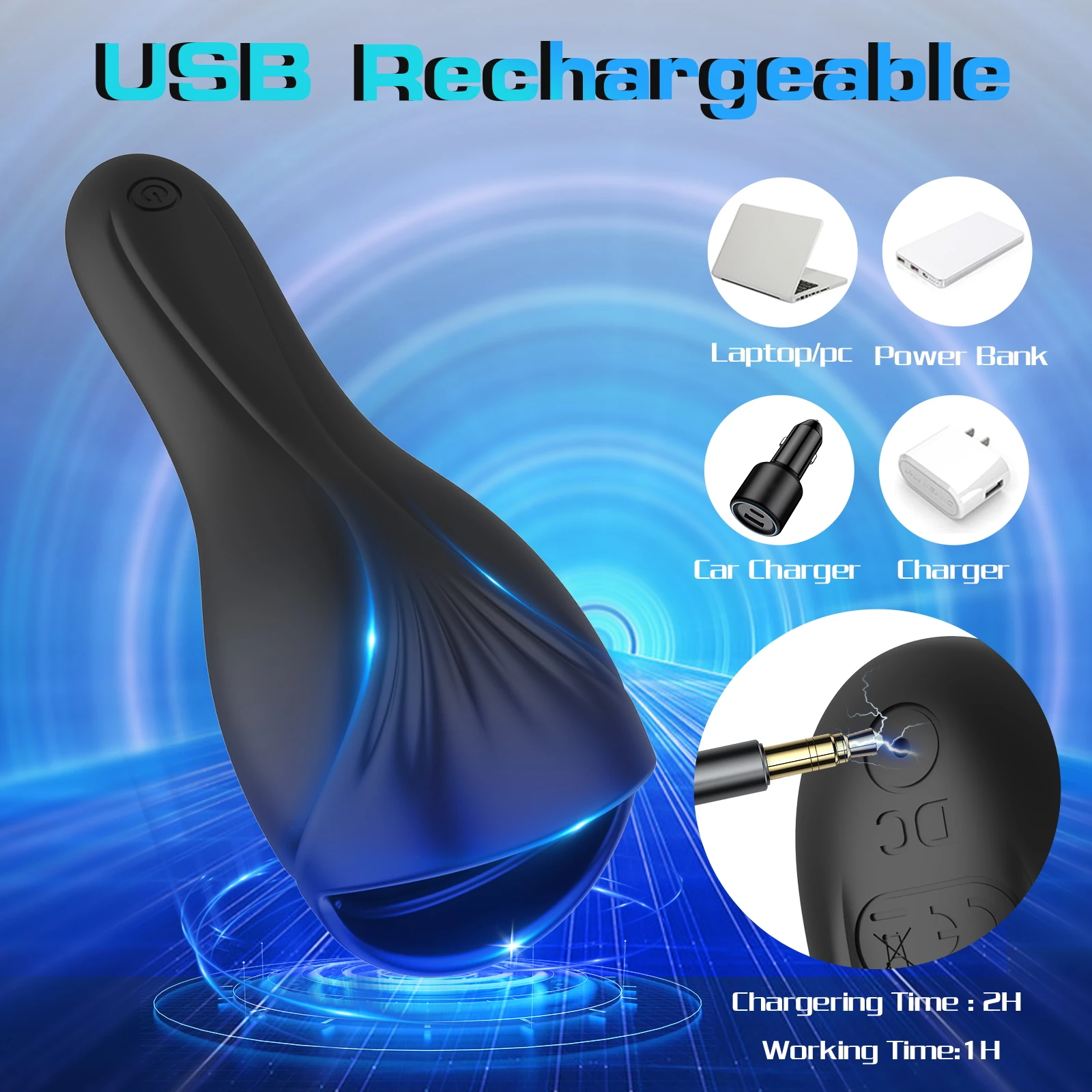 Male Masturbator Cup Tongue Licking Penis 10 Speed Glans Vibrating Massager Endurance Trainning Sex Toys
