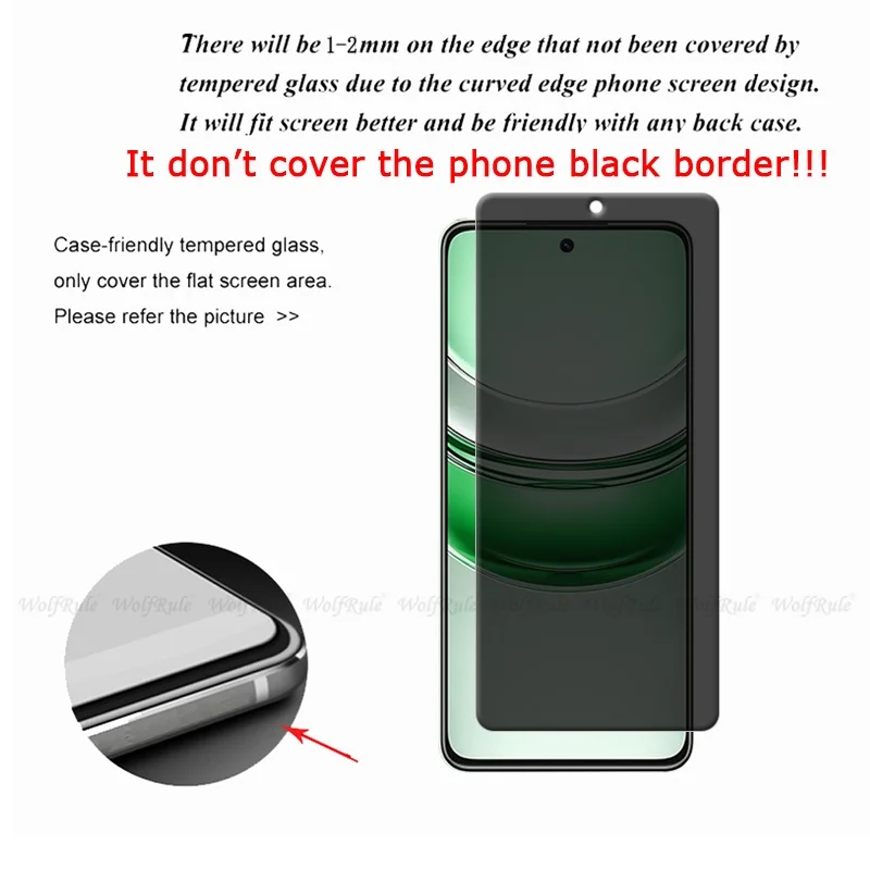 Tempered Privacy Screen Protector for Realme 14X - Anti-Spy Glass Shield (Available in Multipacks)