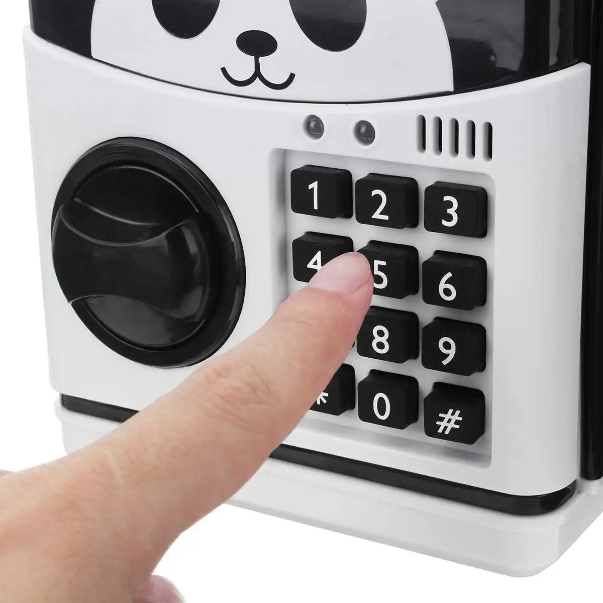 Panda Electronic Piggy Bank ATM Password Money Box Cash Coins Saving Box Bank Safe Box Automatic Deposit Banknote Christmas Gift