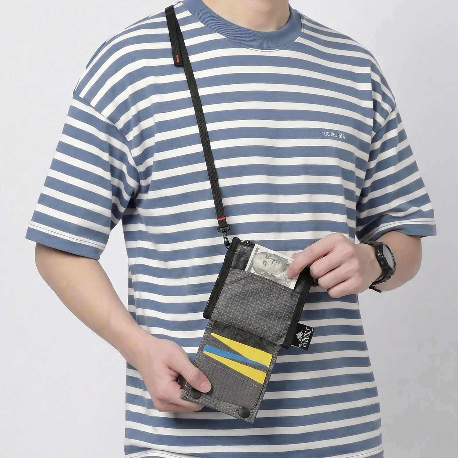 Compact Lightweight Crossbody Bag with Adjustable Strap - Perfect for Travel, Hiking, and Daily Use