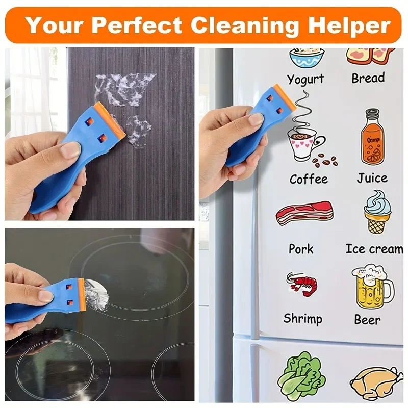 Car Sticker Remover 1Set Car Sticker Remover Multipurpose Plastic Small Paint Automotive Film Applying Tool Household Glass Cleaning Scraper