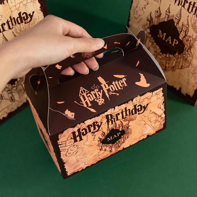 Birthday Gift Box and Bag Set – Marauder’s Map Inspired Party Favor Packaging for Candy... - SKU BGS17091 - UGI Packaging