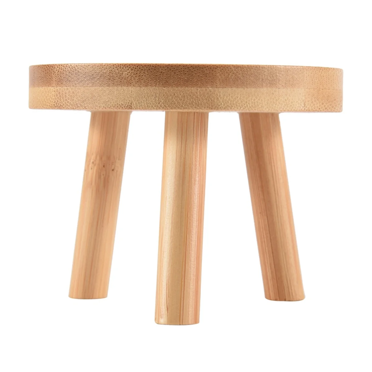 Wooden Plant Stand Flower Pot Base Holder Stool High Stool Balcony Succulent Round Flower Shelf for Indoor Outdoor plant stand,wooden flower shelf