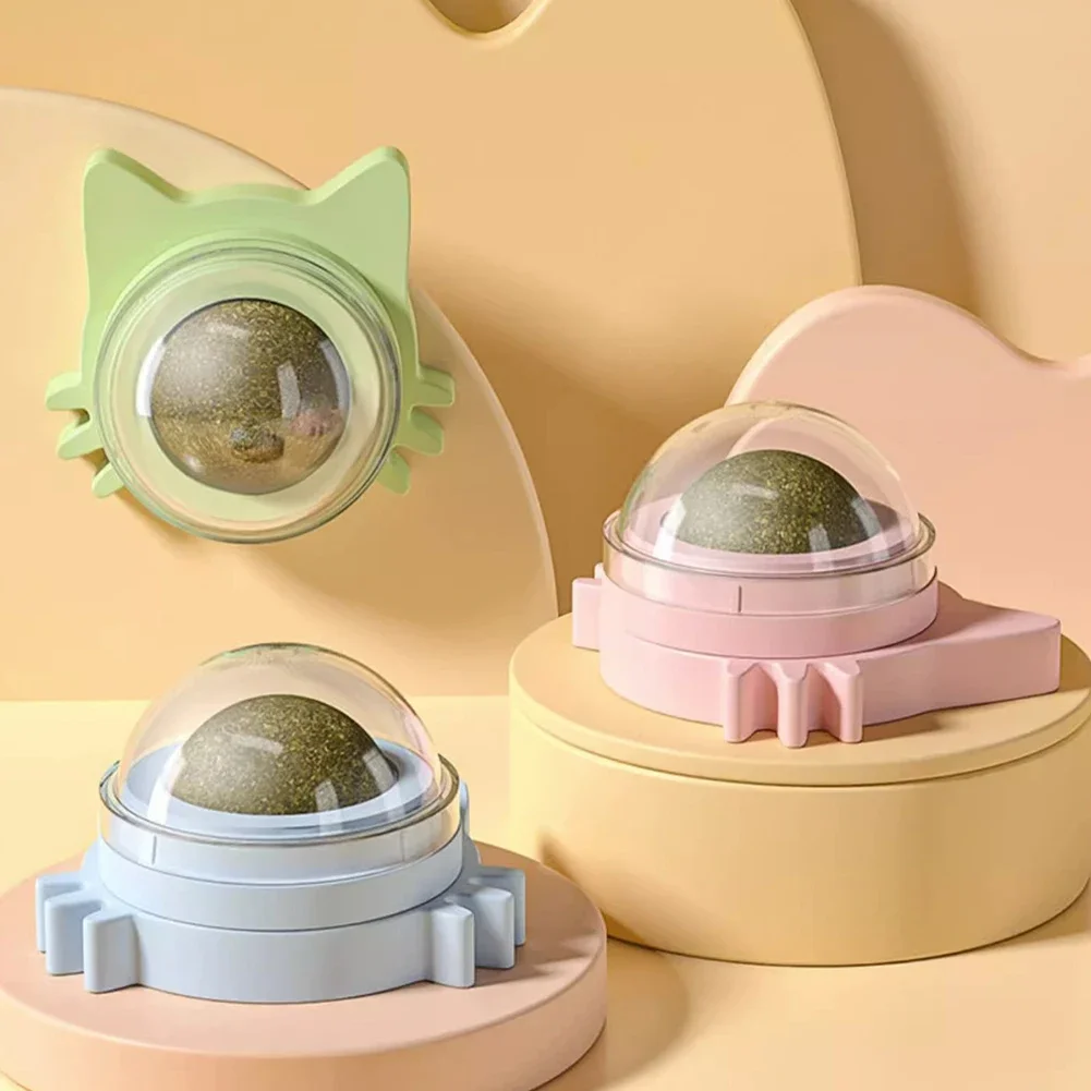 

Игрушки С Кошачьей Мятой на стену, вращающиеся жевательные игрушки для котят, игрушка для чистки зубов и укусов для кошек в помещении