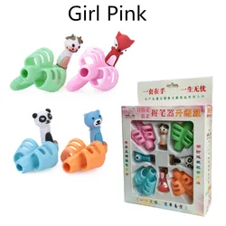 Children's Silicone Pencil Grip: Writing Aid for Posture Correction and Learning (Girl  Pink)