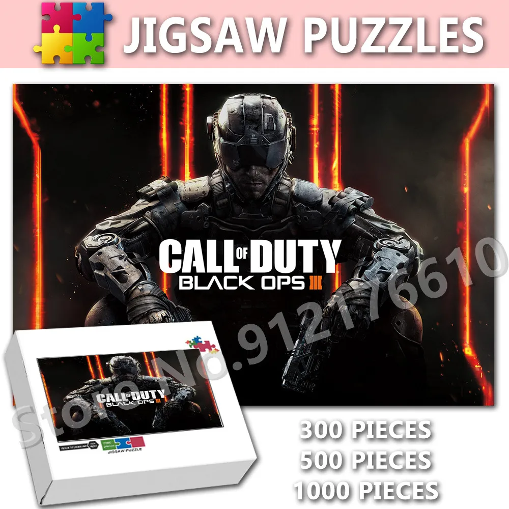 

Головоломка Call of Duty:Black Ops, Классическая игра, видео 300/500/1000 штук, собранный пазл, развивающие игрушки, подарки