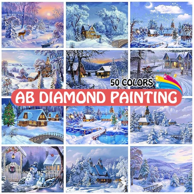 Snow House Castle AB Diamond Painting Kits 5D DIY Full Drill Diamond  Embroidery Mosaic Landscape Cross Stitch Kit Home Decor - AliExpress