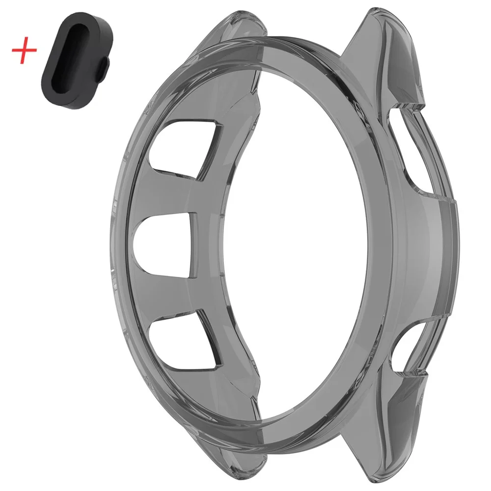 TPU Transparent Hollow Case with Soft Screen Protector and Frame Bumper Cover