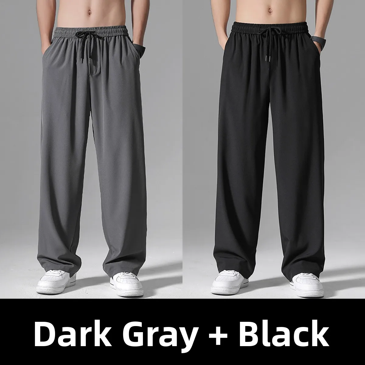 Dark gray + black two-piece