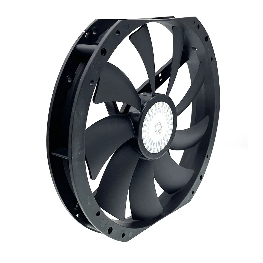 新しい大型エアコンファン,230mm,23cm,12V,サイレント,低ノイズ