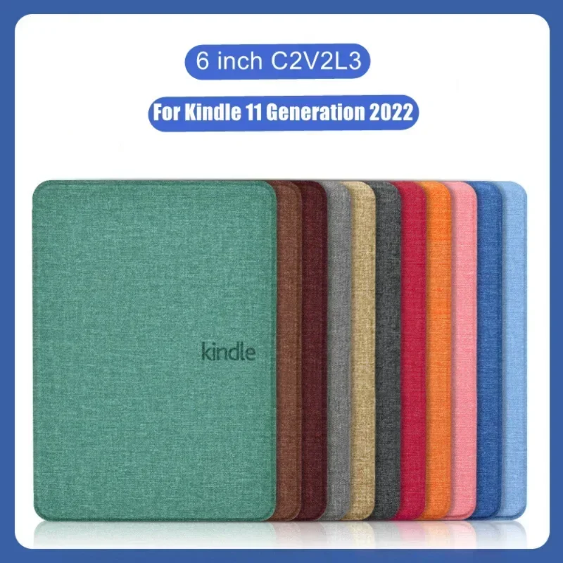 Capa Magnética de Tecido Inteligente para Kindle Protetor de Tela de Couro para o Novo Kindle 11 ° 2023 Lançado Polegadas C2v2l3
