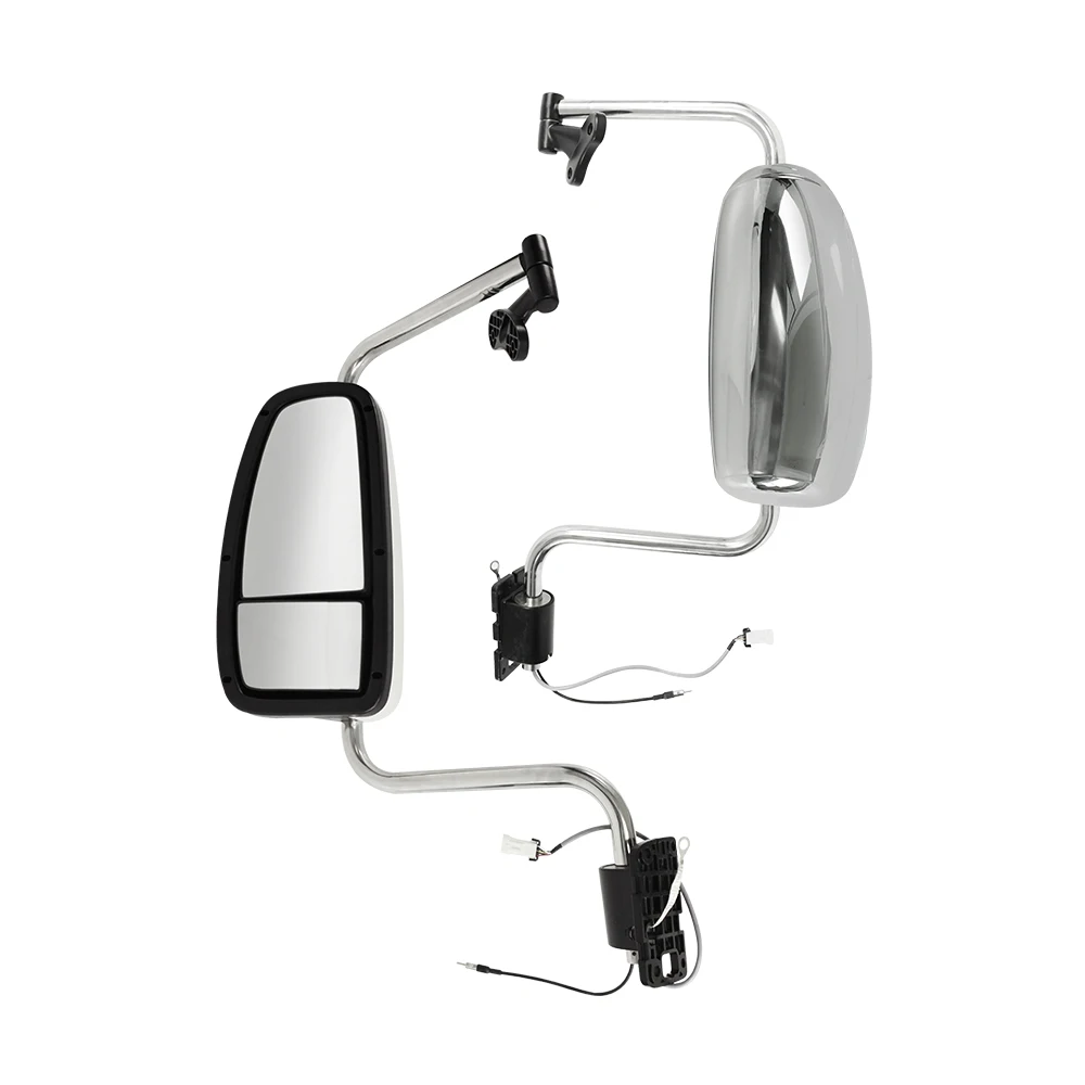 International 9200 American truck parts rearview mirrors COMPLETE MIRROR ASSEMBLY CHROME FINISH ELECTR HC-T-18022-C