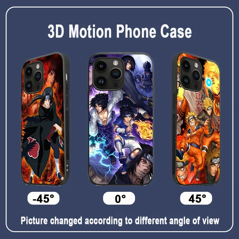 Custodia IPhone 12 / 12 Pro Ufficiale Naruto - Personaggio Itachi In Silicone Trasparente | Licenza Ufficiale