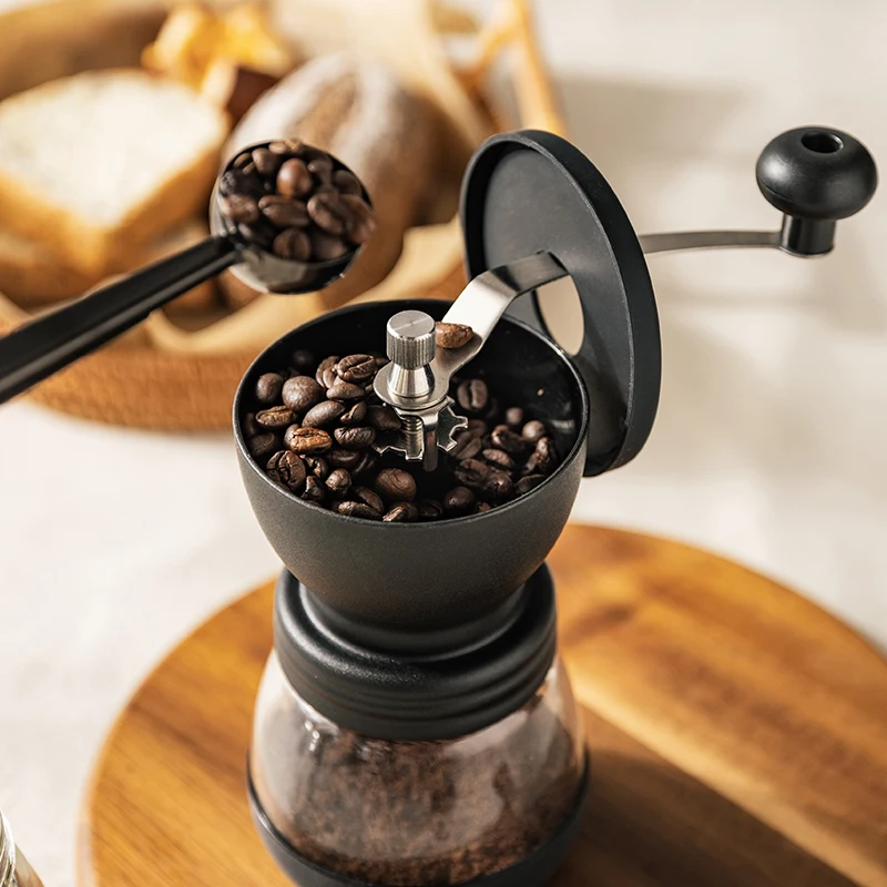 Adjustable Manual Stainless Steel Coffee Machine Grinder Coffe Bean