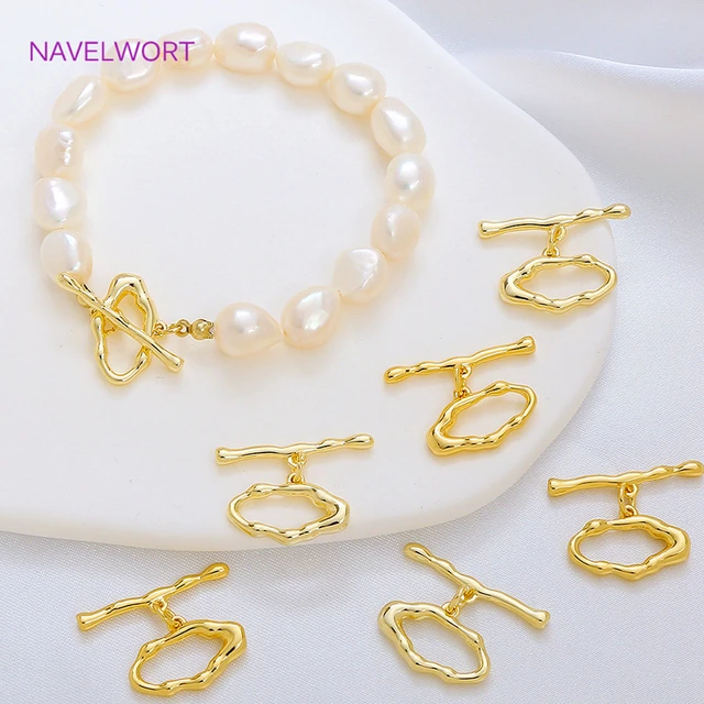 Crafting Supplies Necklace Clasps Layered Look Bracelet Pendant Connector  DIY Jewelry Making Separator Pearl Neclace - AliExpress